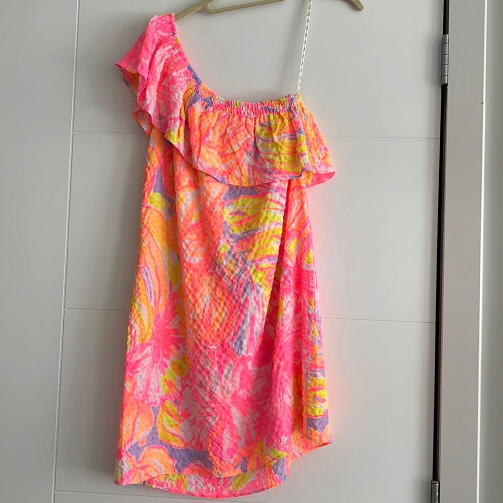 Iilly pulitzer one shoulder dress